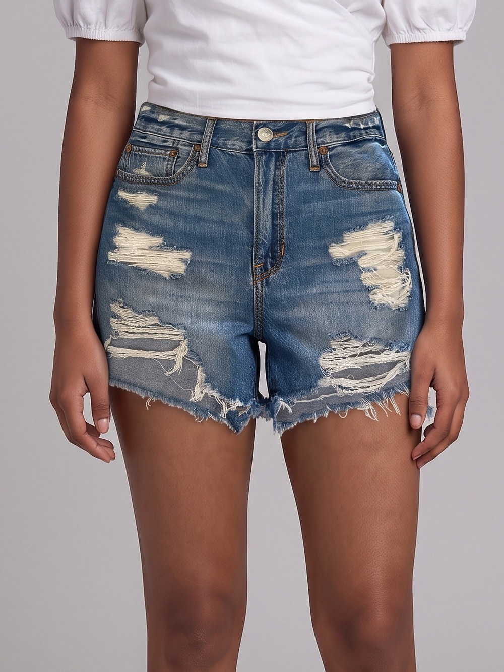 American Eagle 90s boyfriend cut off distressed jean shorts  Denim Spring Summer